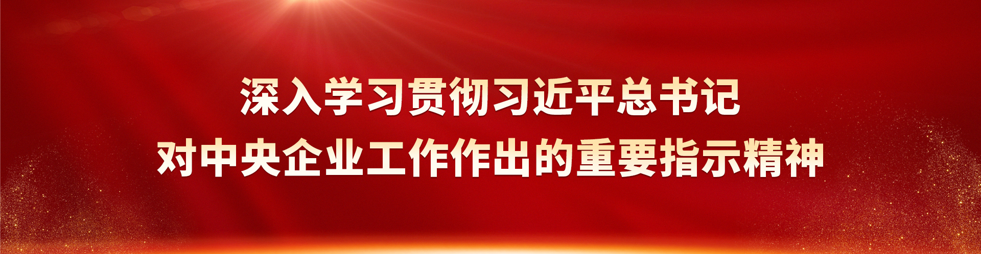 深入学习贯彻习近平总书记对中央企业工作作出的重要指示精神
